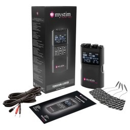 mystim Tension Lover 2 - zestaw elektrostymulacji cyfrowej - czarny