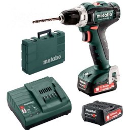 Metabo - Wiertarko-wkrętarka akumulatorowa 12 V, 2x akumulator Li-Power 2,0 Ah, ładowarka 601036500