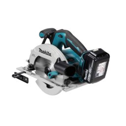Makita - Pilarka tarczowa akumulatorowa 18 V 165 mm, 2x akumulator 5,0 Ah, ładowarka DHS680RTJ