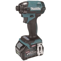 Makita - Akumulatorowa wkrętarka udarowa 40V, 2x akumulator 2,5 Ah Li-Ion XGT, ładowarka TD002GD201