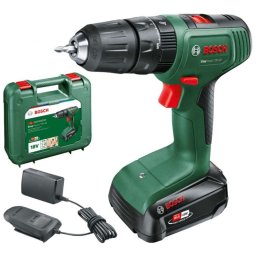 Bosch - Wiertarka udarowa akumulatorowa 18 V, 1x akumulator 1,5 Ah Li-Ion, ładowarka 06039D8101