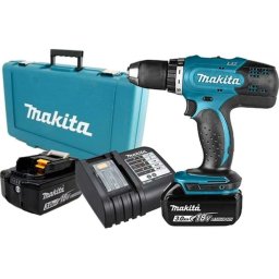 Makita - Wiertarko-wkrętarka akumulatorowa 18 V, 2x akumulator 3,0 Ah LXT, ładowarka DDF453SFE