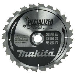 Makita - Tarcza pilarska do drewna 270x30 mm, 24 zębów B-33146