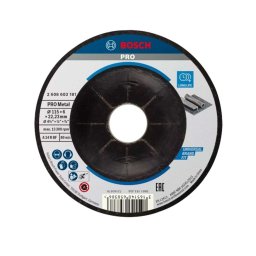 Bosch - Tarcza szlifierska do metalu 115x22,23 mm 2608603182