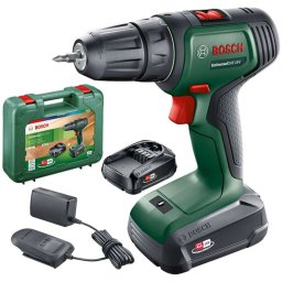 Bosch - Wiertarko-wkrętarka akumulatorowa 18 V, 2x akumulator 1,5 Ah Li-Ion, ładowarka 06039D4002