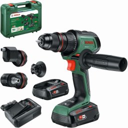 Bosch - Wiertarko-wkrętarka udarowa akumulatorowa 18 V, 2x akumulator 2,5 Ah, ładowarka 06039E2004