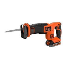 BLACK+DECKER - AKU piła szablasta 18 V, 1x akumulator 4,0 Ah Li-Ion, ładowarka BDCR18M1-QW