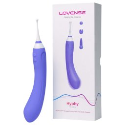 Lovense Hyphy - wibrujący stymulator 2w1 sterowany aplikacją (fioletowy)