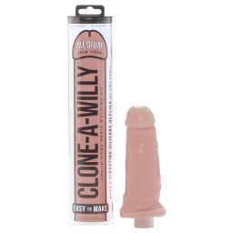 Clone-a-Willy - zestaw do odlewu penisa z wibratorem - ciemny naturalny