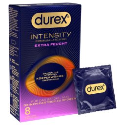 Durex Intensity - dodatkowo nawilżane prezerwatywy bezlateksowe (8 szt.)
