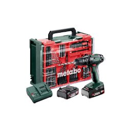 Metabo - Wiertarka udarowa akumulatorowa 18 V, 2x akumulator Li-Power 2,0 Ah, ładowarka 602245710