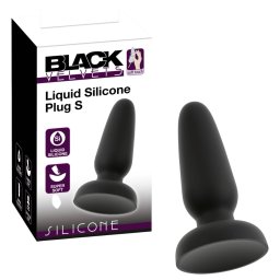 Black Velvets - silikonowy analny korek z przyssawką (czarny) - S