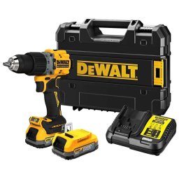 DeWALT - AKUMULATOR 18V Wiertarka udarowa, 2 akumulatory 1,7 Ah POWERSTACK DCD805E2T