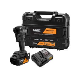 DeWALT - Klucz udarowy akumulatorowy 18 V, McLaren, 1 akumulator Li-Ion XR 5,0 Ah, ładowarka DCF86MP1T