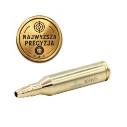 Laser nabój do ustawiania, kalibracji lunety kaliber .308 Win / .243 Win Extra