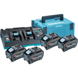 Makita - Zestaw ładowarki i 4x akumulatora 40 V XGT 5,0 Ah 191U42-2