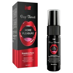 intt Deep Throat - spray do głębokiego gardła - truskawkowy (12 ml)