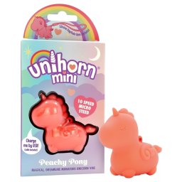 Unihorn - Mini wibrator stymulujący łechtaczkę (brzoskwiniowy)