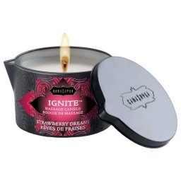Kama Sutra - świeca do masażu wegańska - truskawkowy zapach - 170g