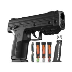 Pistolet na kule gumowe i pieprzowe BYRNA LE BLACK k.68 CO2 12g zestaw LK68300-1
