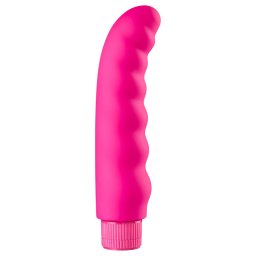 Baseks - falowany wibrator (różowy) - 16 cm