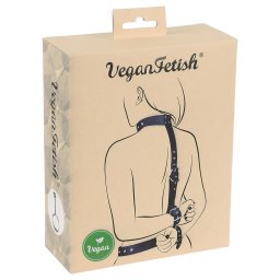 Vegan Fetish - zestaw do krępowania rąk z tyłu - czarny