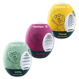 Satisfyer Egg RBF - masturbator jajko - zestaw 3 sztuki