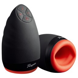 Teazers - masturbator w kształcie sztucznej pochwy z funkcją podgrzewania (czerwony)