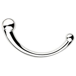 NJOY Pure Wand - haczyk analny dildo (srebrny)