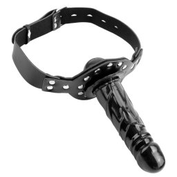 Fetish Fantasy - knebel z dildo - czarny