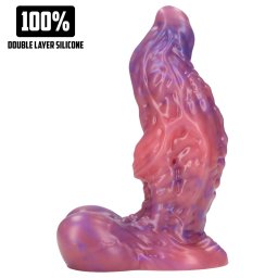 Auć! Galactic Ravager - silikonowy fantazyjny dildo (fioletowy)