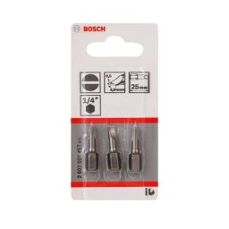 Bosch - Zestaw bitów S0,5x4, długość 25 mm, 3 szt. 2607001457