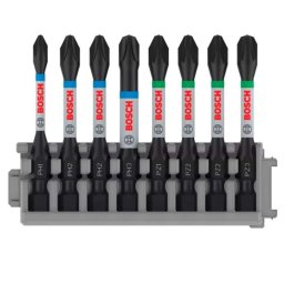 Bosch - 8-częściowy zestaw przedłużonych bitów, długość 55 mm 2608522328