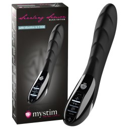 mystim Sizzling Simon - wibrator elektro stymulujący - silikon czarny