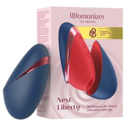 Womanizer Next Liberty - stymulator łechtaczki na fale powietrzne (niebieski)