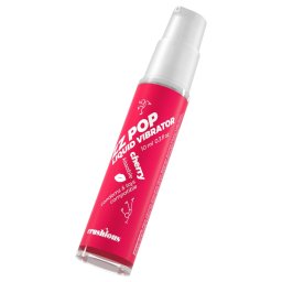 Crushious ZZ POP - jadalny płynny wibrator, wiśnia (10 ml)