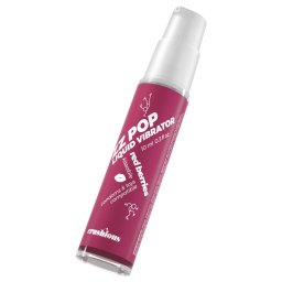 Crushious ZZ POP - jadalny płynny wibrator, czerwone owoce jagodowe (10 ml)