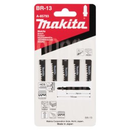 Makita - Zestaw brzeszczotów do drewna 9 TPI, długość 105 mm, 5 szt. A-85793