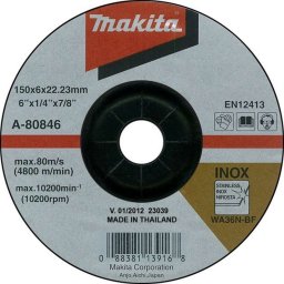Makita - Tarcza szlifierska do stali nierdzewnej 150x22,2 mm A-80846