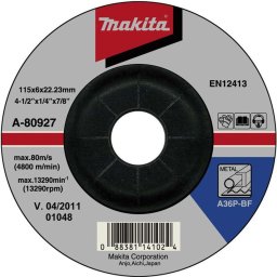 Makita - Tarcza szlifierska do metalu 115x22,2 mm A-80927