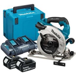 Makita - Pilarka tarczowa akumulatorowa 18 V 190 mm, 2x akumulator 5,0 Ah LXT, ładowarka DHS782PT2J