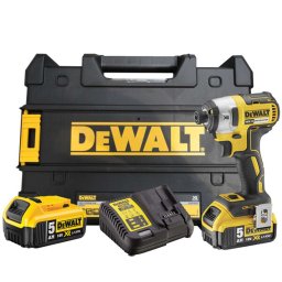 DeWALT - 18V AKU klucz udarowy, 2x akumulator, 5,0 Ah XR, ładowarka DCF887P2
