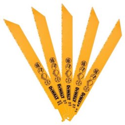 DeWALT - Zestaw brzeszczotów, długość 20 cm, 5 szt. DT2387