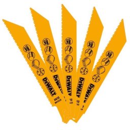 DeWALT - Zestaw brzeszczotów, długość 15 cm, 5 szt. DT2348