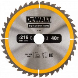 DeWALT - Tarcza pilarska 216x30 mm, 40 zębów DT1953