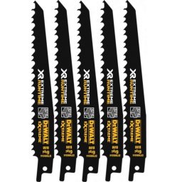 DeWALT - Zestaw brzeszczotów do drewna, długość 152 mm, 5 szt. DT99554