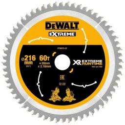 DeWALT - Tarcza pilarska do drewna 216x30 mm, 60 zębów DT99570