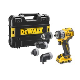 DeWALT - 12V AKU wiertarko-wkrętarka 4w1, 2x akumulator 3,0 Ah, ładowarka DCD703L2T