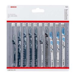 Bosch - Zestaw 10 brzeszczotów 2607011170