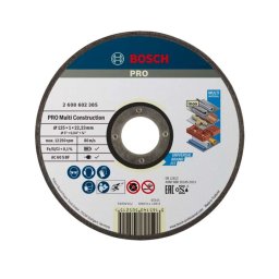 Bosch - Tarcza tnąca do materiałów budowlanych 125x22,23 mm 2608602385